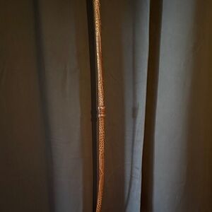 Perry Ellis Brown Crocodile Pattern Belt